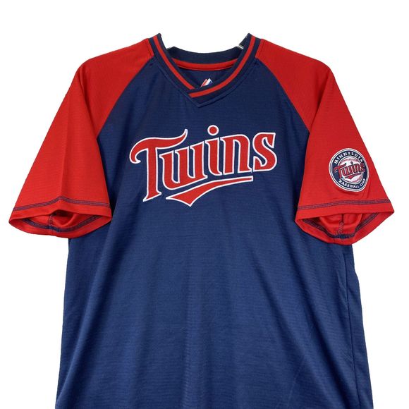 Minnesota Twins Jersey Shirt Majestic Blank Back Youth Large (14/16) - Picture 3 of 10